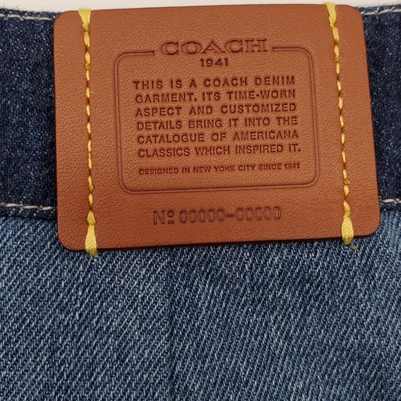 Runs big🔵 Coach 1941 Denim Patchwork Skirt - Picture 7 of 12